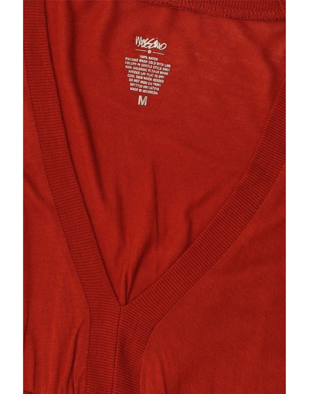 MOSSIMO Womens Basic Dress UK 12 Medium Red Rayon Vintage Mossimo and Second-Hand Mossimo from Messina Hembry 