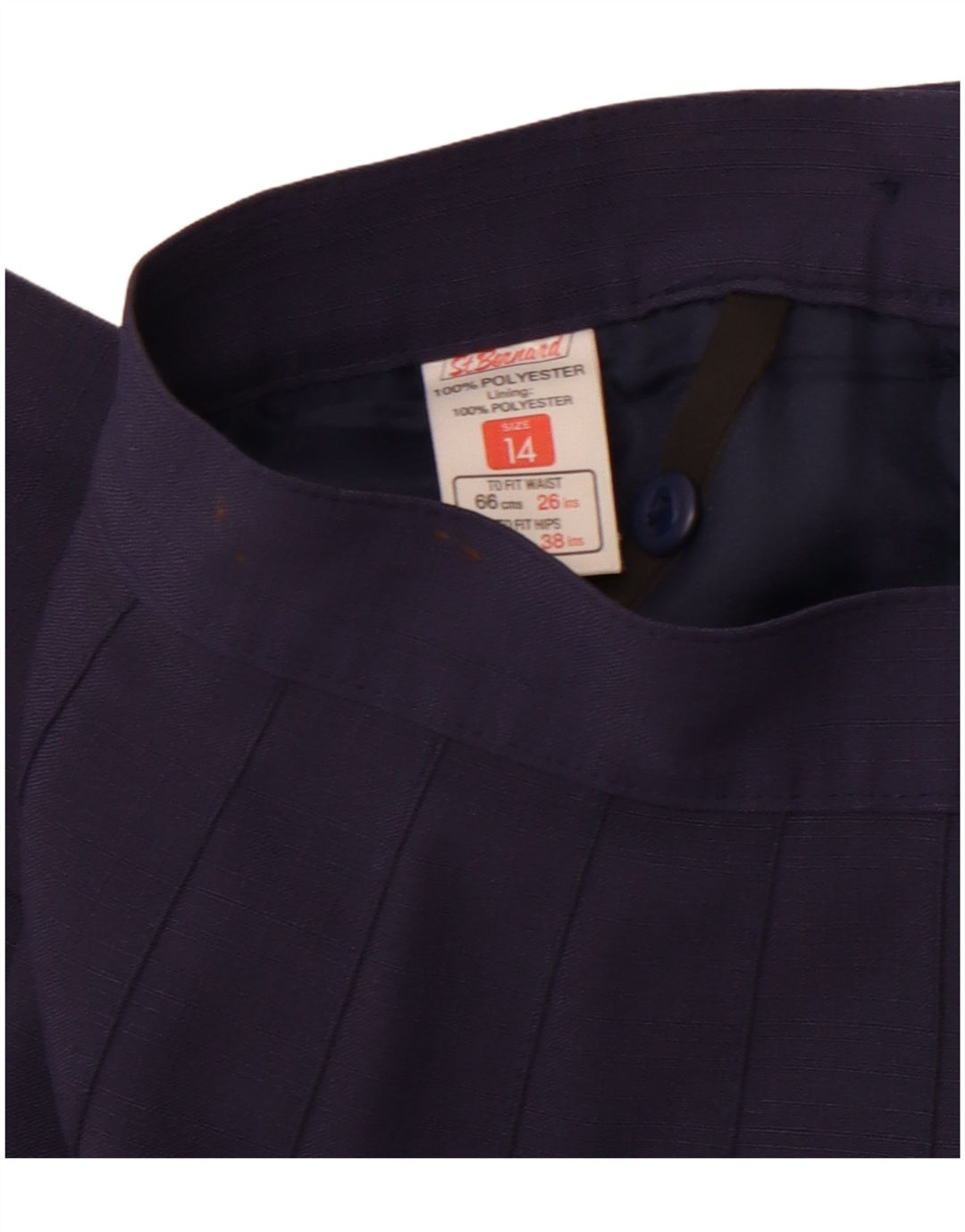 ST. BERNARD ženska suknja A-kroja visokog struka UK 14 srednje veličine W28 tamnoplava