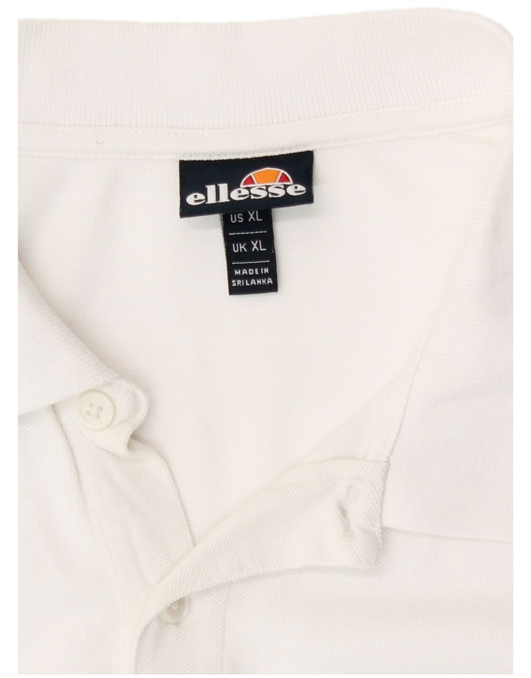 Ellesse muška polo majica XL bijeli pamuk