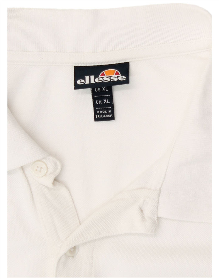 Ellesse muška polo majica XL bijeli pamuk
