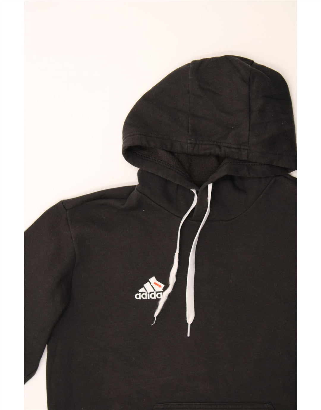ADIDAS Mens Hoodie Jumper Medium Black Cotton Vintage Adidas and Second-Hand Adidas from Messina Hembry 