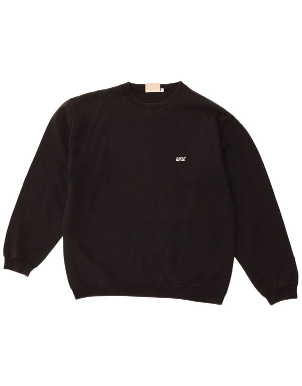 RIFLE Muški džemperi XL crni pamuk