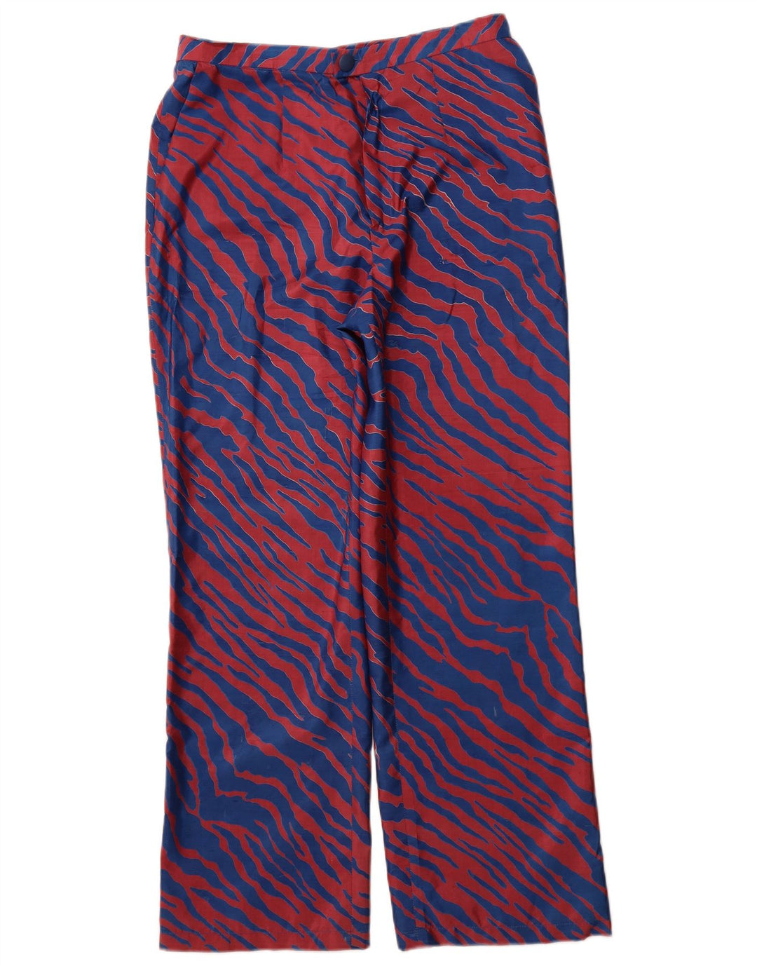 VINTAGE ženske ravne chino hlače W30 L29 na plave pruge