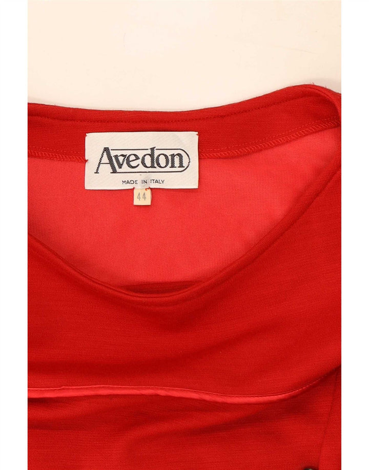 Avedon ženska plašt haljina dugih rukava IT 44 srednje crvene vune