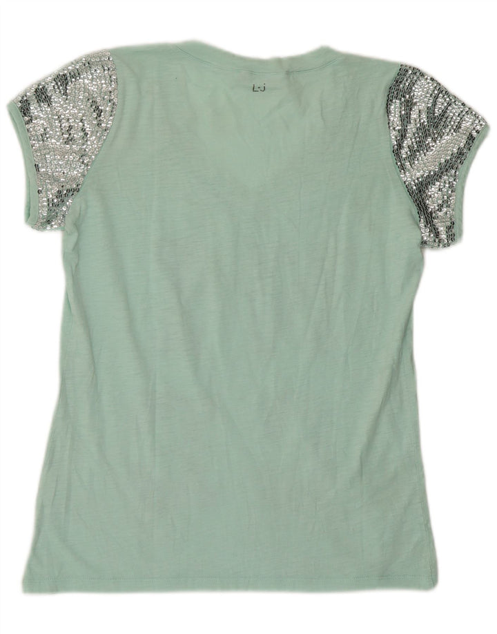 Liu Jo ženska majica kratkih rukava s grafičkim motivima UK 12 srednje zelene moderne