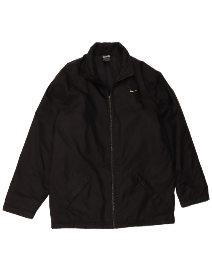 NIKE Muška grafička podstavljena jakna UK 39/41 Srednje crni najlon