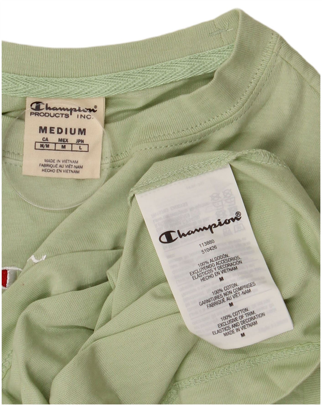 Champion majica kratkih rukava s grafičkim motivima, UK 14, srednje zeleni pamuk