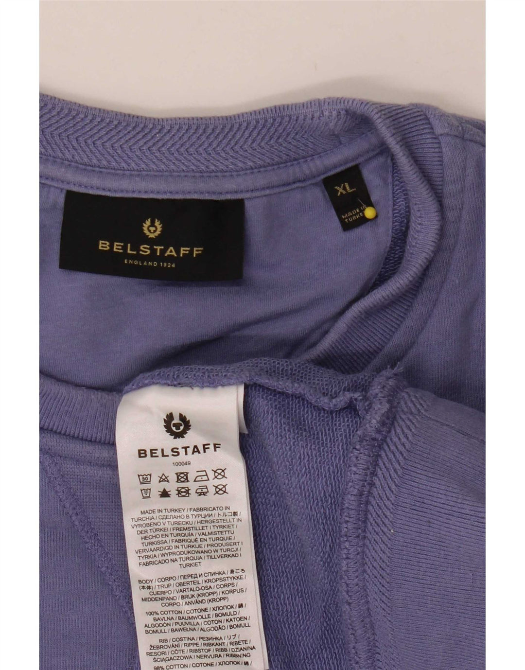 Belstaff muški džemper XL ljubičasti pamuk