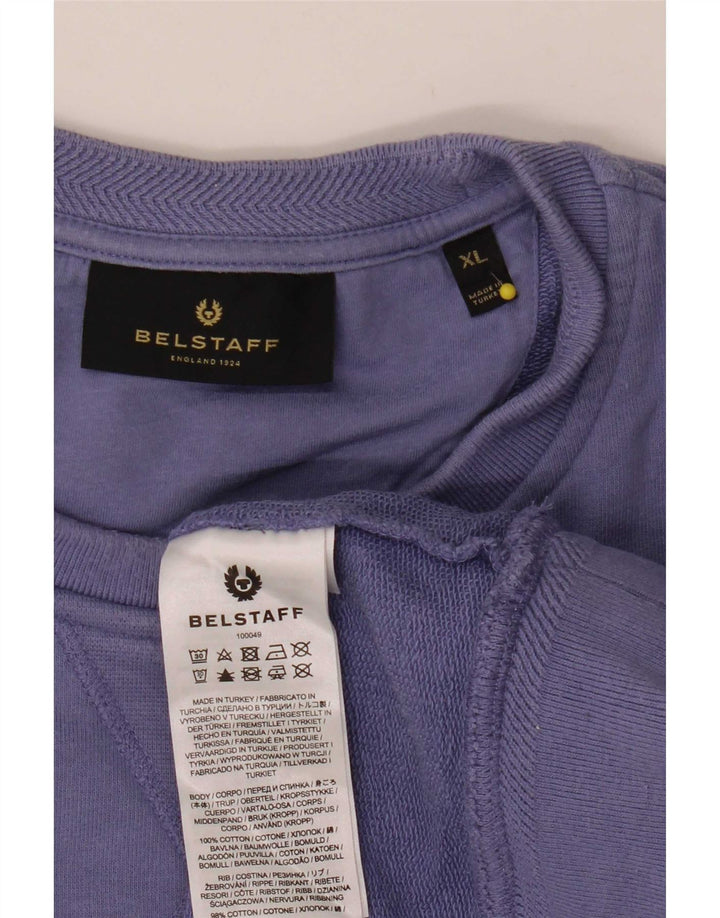 Belstaff muški džemper XL ljubičasti pamuk