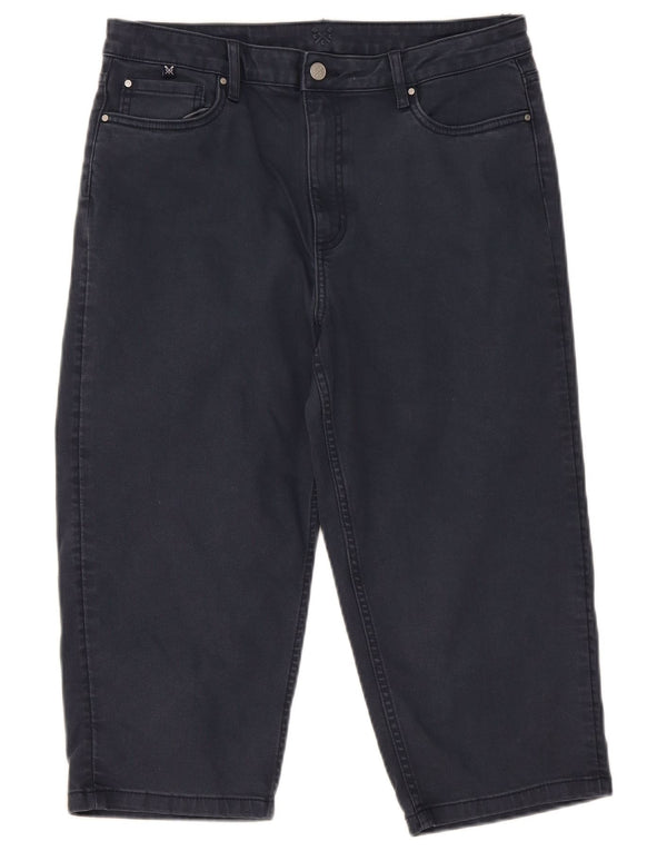 Crew Clothing Ženske Capri traperice visokog struka UK 14 Large W32 L20 tamnoplave