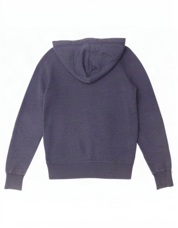 Superdry muški pulover s kapuljačom na patentni zatvarač Mali plavi pamuk