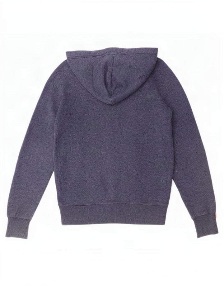 Superdry muški pulover s kapuljačom na patentni zatvarač Mali plavi pamuk