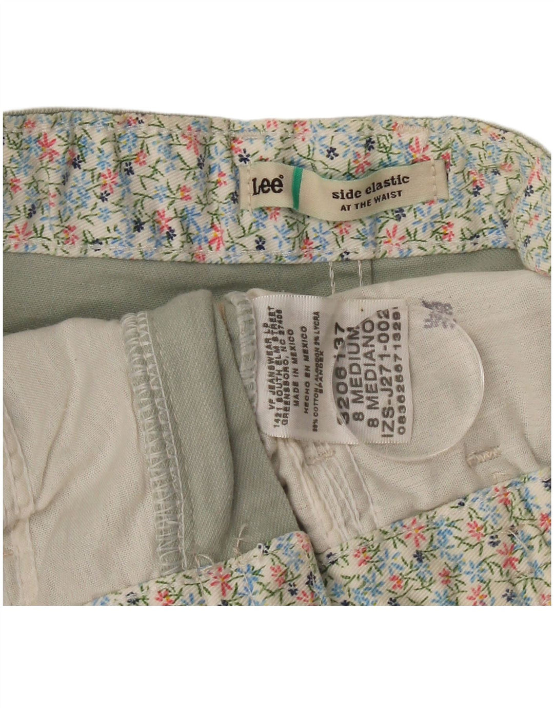 LEE Womens Straight Cropped Trousers US 8 Medium W28 L21 Grey Cotton