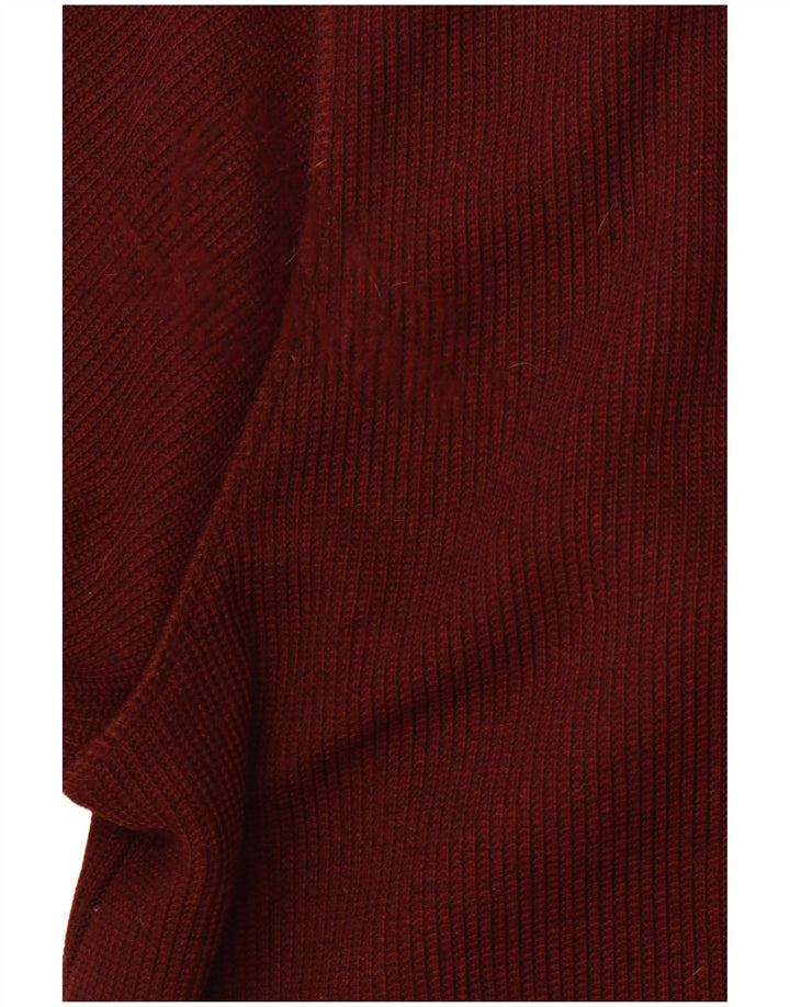 WEIRD FISH Muški pulover s kapuljačom na patentni zatvarač 3XL kestenjasti poliester