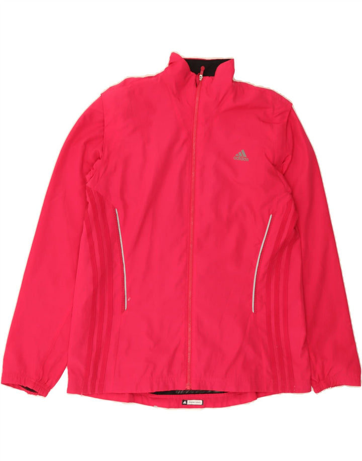 ADIDAS Womens Tracksuit Top Jacket UK 18 XL Pink Vintage Adidas and Second-Hand Adidas from Messina Hembry 