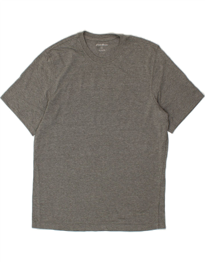 EDDIE BAUER Mens T-Shirt Top Large Grey Cotton Vintage Eddie Bauer and Second-Hand Eddie Bauer from Messina Hembry 