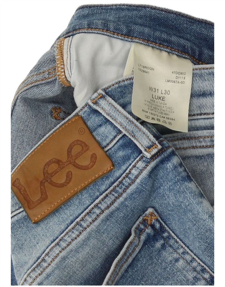 Lee Mens Luke Slim Jeans W31 L30 Plavi pamuk