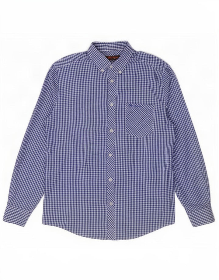 Ben Sherman muška košulja Srednje plavi pamuk od ginghama
