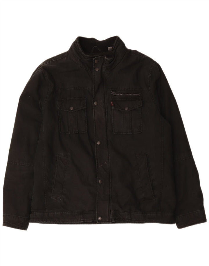 Levi's muška pomoćna jakna UK 42 XL crni pamuk
