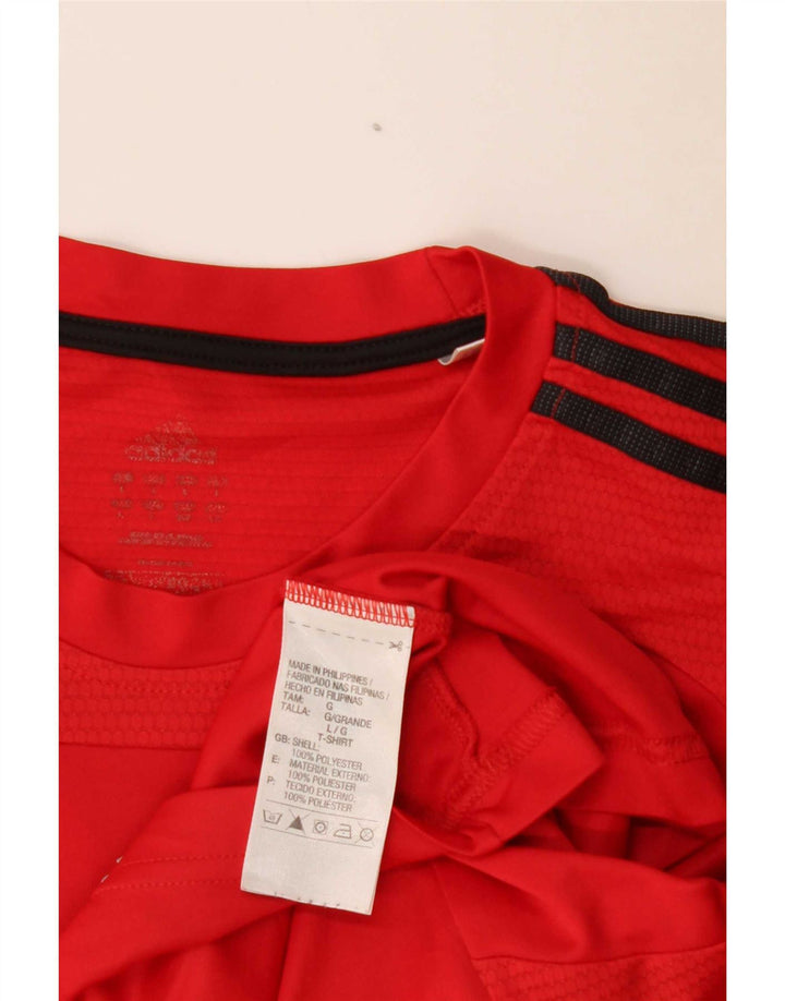 Adidas muška majica s 3D lukom, veliki crveni poliester