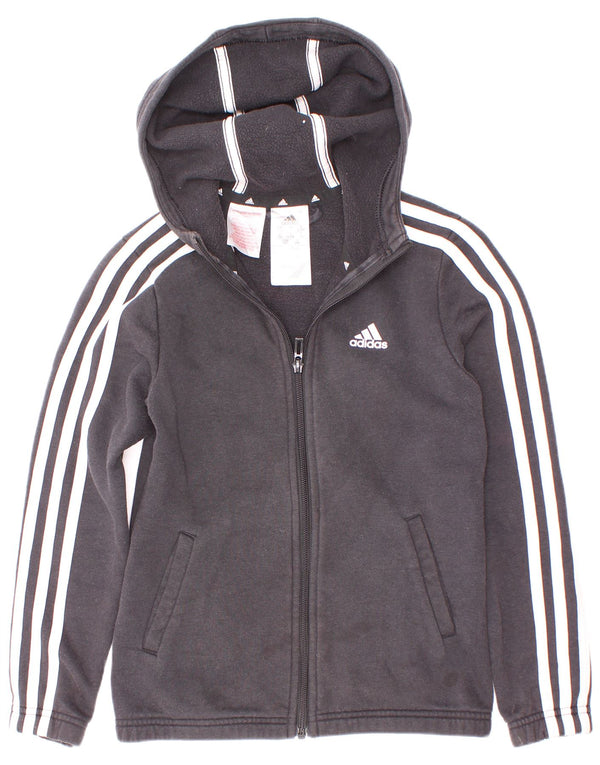 Adidas pulover s kapuljačom za djevojčice 9-10 godina, crni pamuk