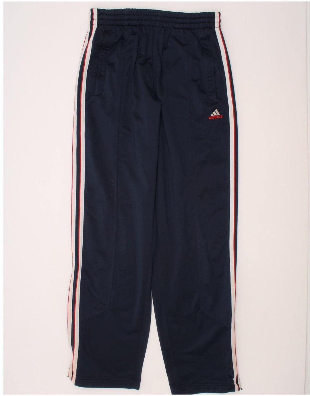 ADIDAS Boys Tracksuit Trousers 13-14 Years  Navy Blue Polyester Vintage Adidas and Second-Hand Adidas from Messina Hembry 