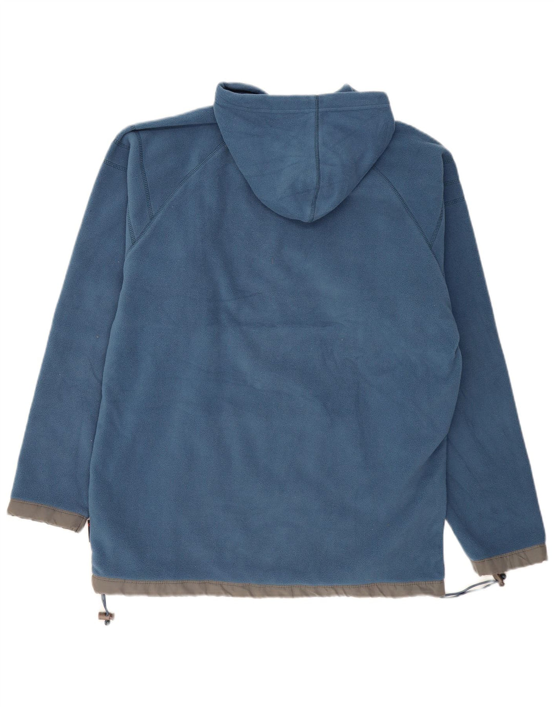 VINTAGE muška majica s kapuljačom od flisa, veliki plavi poliester