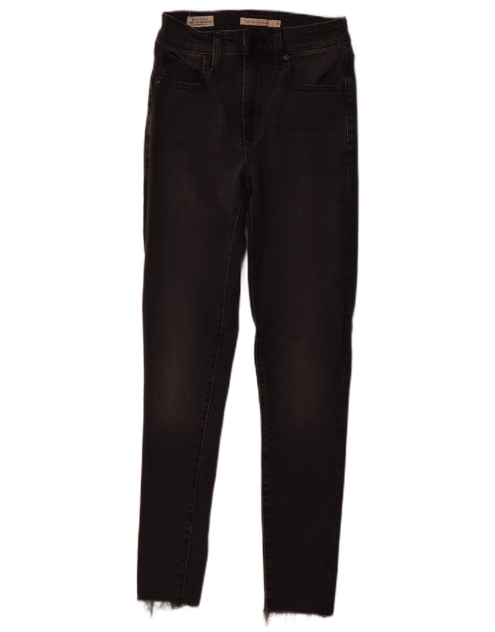 LEVI'S ženske uske traperice visokog struka 721 W25 L27 crne