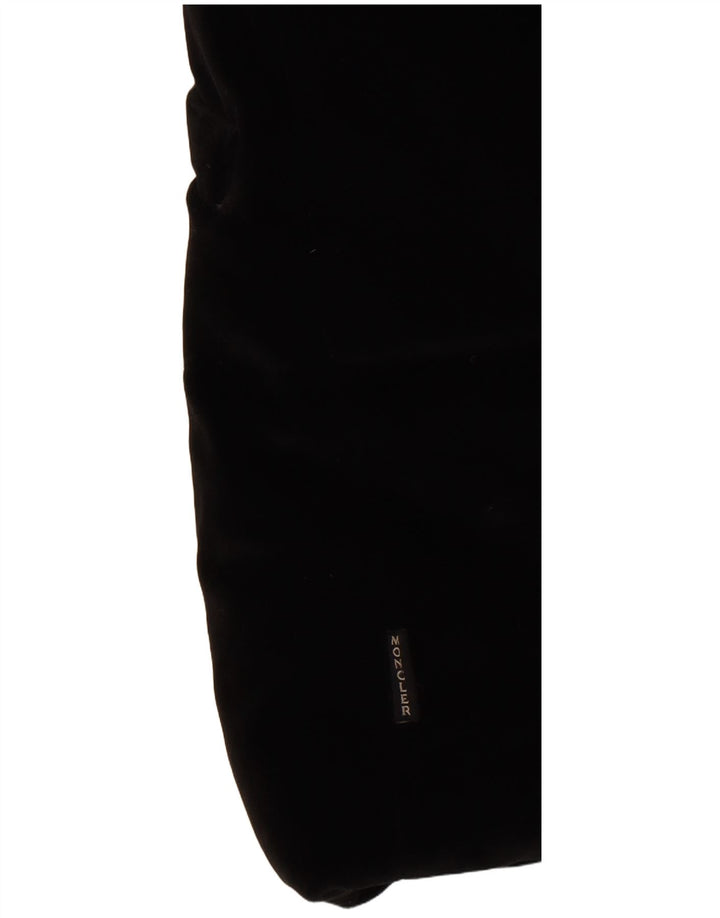 Moncler velika ženska jakna s podstavom od baršuna, veličina 0 XS, crni pamuk