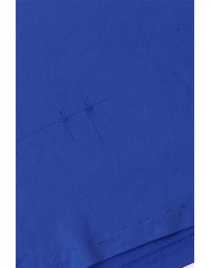 Adidas Boys Aeroready T-Shirt Top 8-9 Years Blue Poliester