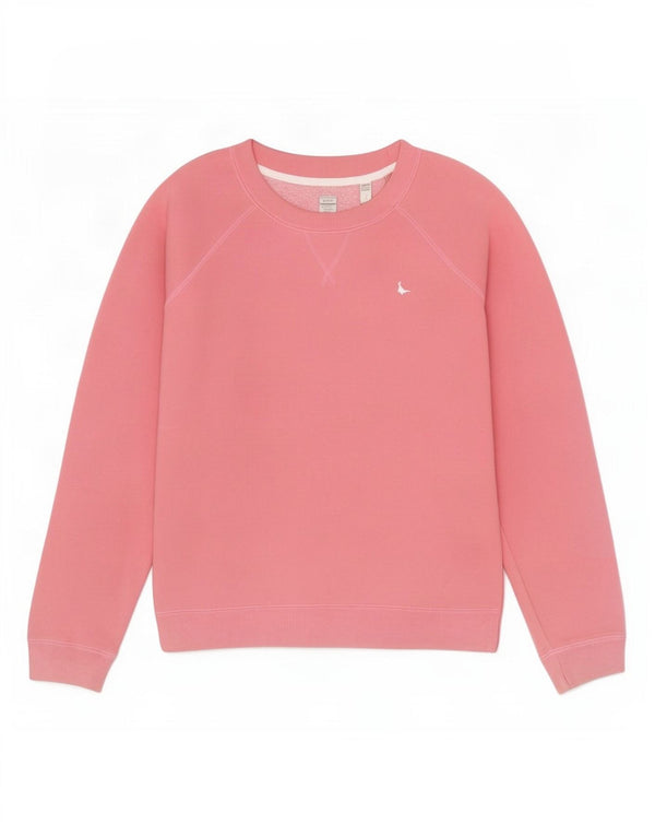 Jack Wills Ženska velika majica s kratkim rukavima UK 8 Mali ružičasti pamuk