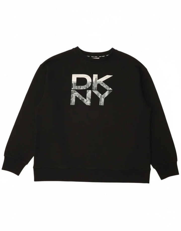 Dkny muška trenirka s grafičkim motivima Srednji crni pamuk