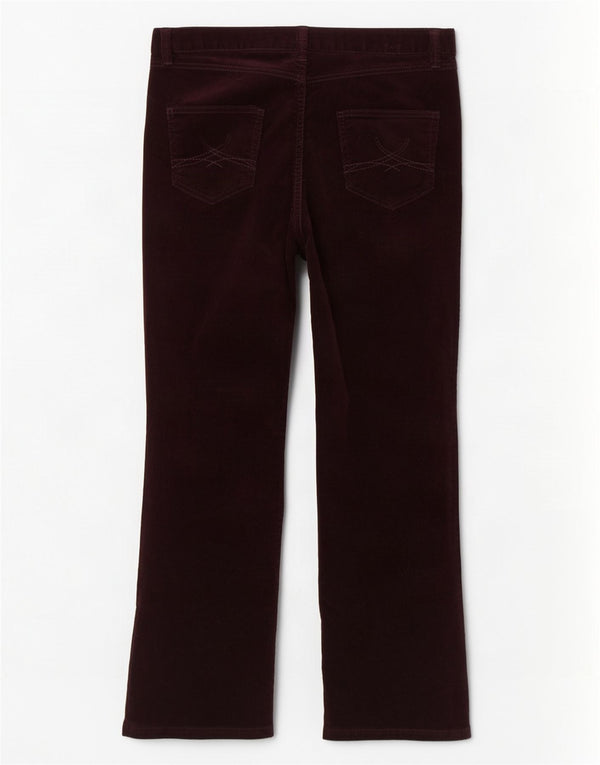 Marks & Spencer ženske hlače od samta UK 14 Srednje W34 L27 Bordo