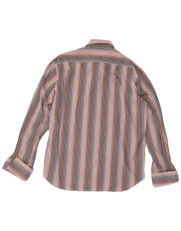 Muška svečana košulja Ted Baker, veličina 17 1/2 XL, raznobojni prugasti pamuk