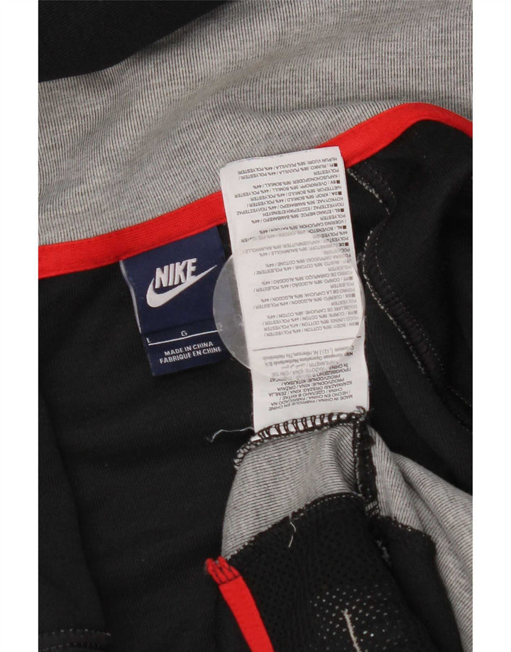 Nike muška gornja jakna s kapuljačom, veliki sivi pamuk u blokovima boja