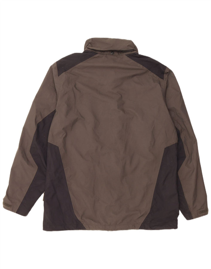 Jack Wolfskin muška kišna jakna UK 36/38 srednje siva poliamid u boji