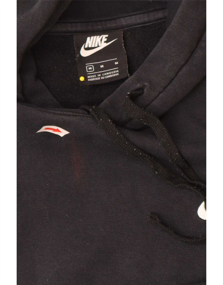 Nike muška majica s kapuljačom Srednje crni pamuk