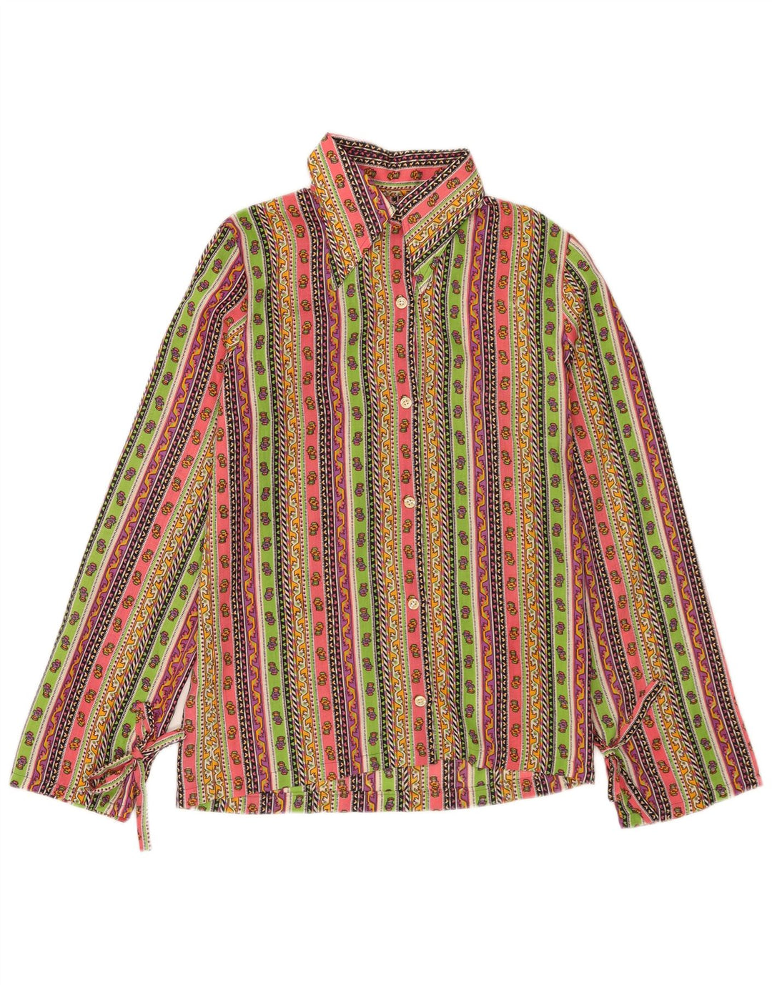 Vintage ženska košulja bluza UK 12 srednje raznobojna cvjetna
