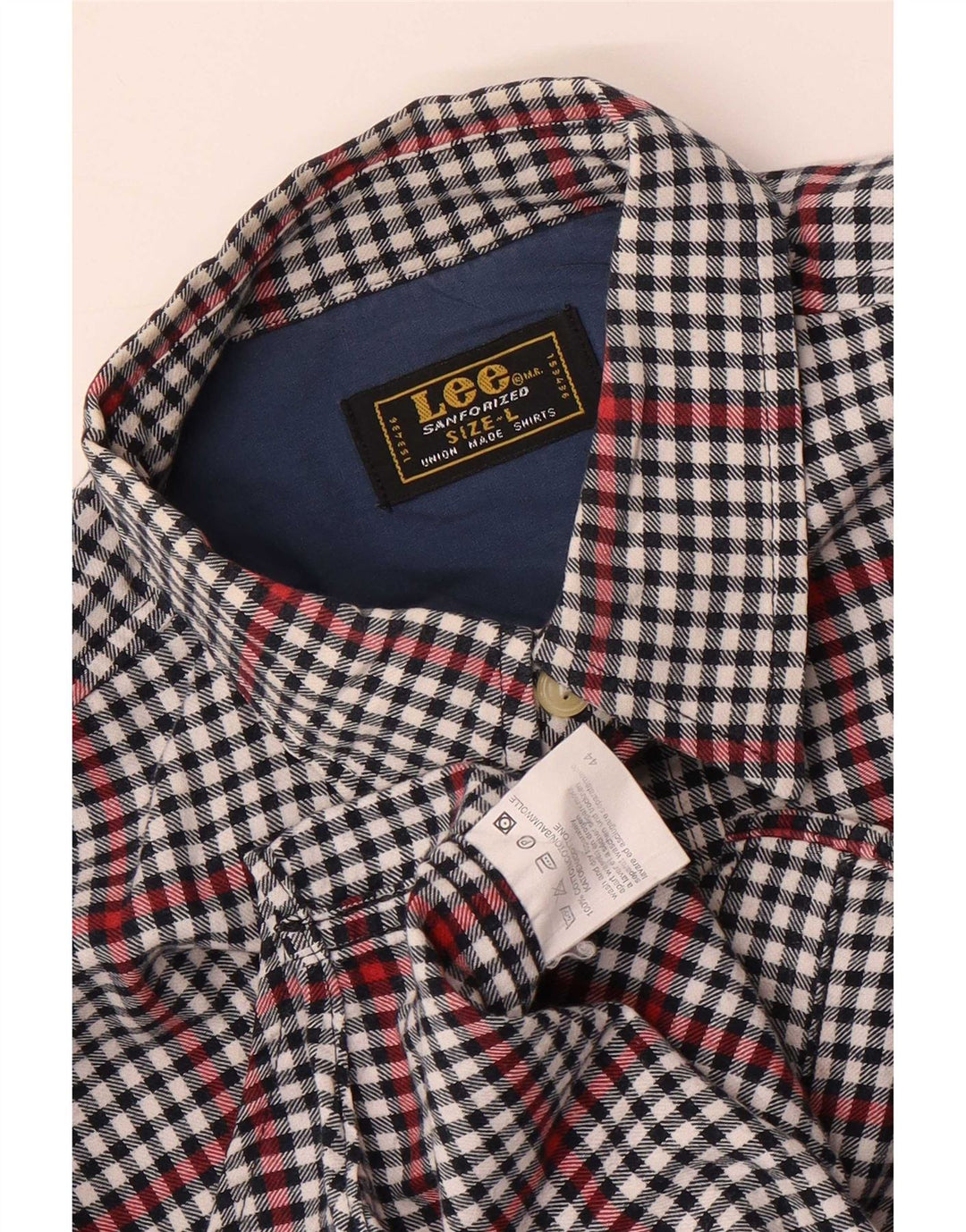 Lee muška košulja Large Grey Gingham pamuk