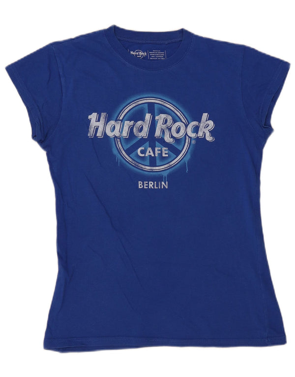 Ženska majica kratkih rukava Hard Rock Cafe Berlin Graphic UK 12 Srednje plavi pamuk