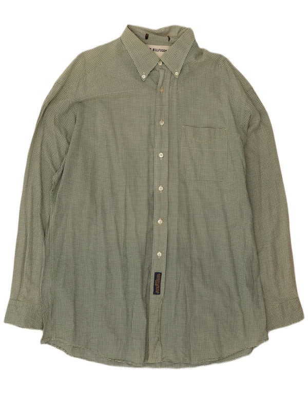 Tommy Hilfiger muška flanelska košulja XL Green Gingham