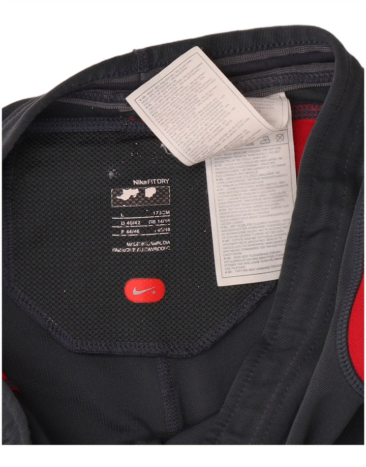 NIKE ženske sportske kratke hlače bermuda UK 14/16 velike sive boje