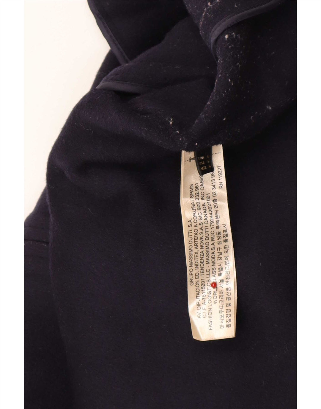 Ženska bomber jakna Massimo Dutti UK 16 velika tamnoplava vuna