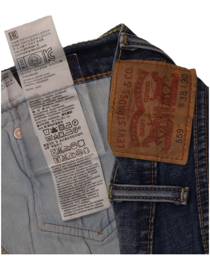LEVI'S muške 559 traper kratke hlače W38 XL plavi pamuk