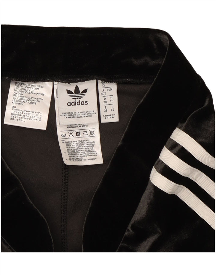 Adidas ženske tajice od velura UK 12 Srednje crni poliester