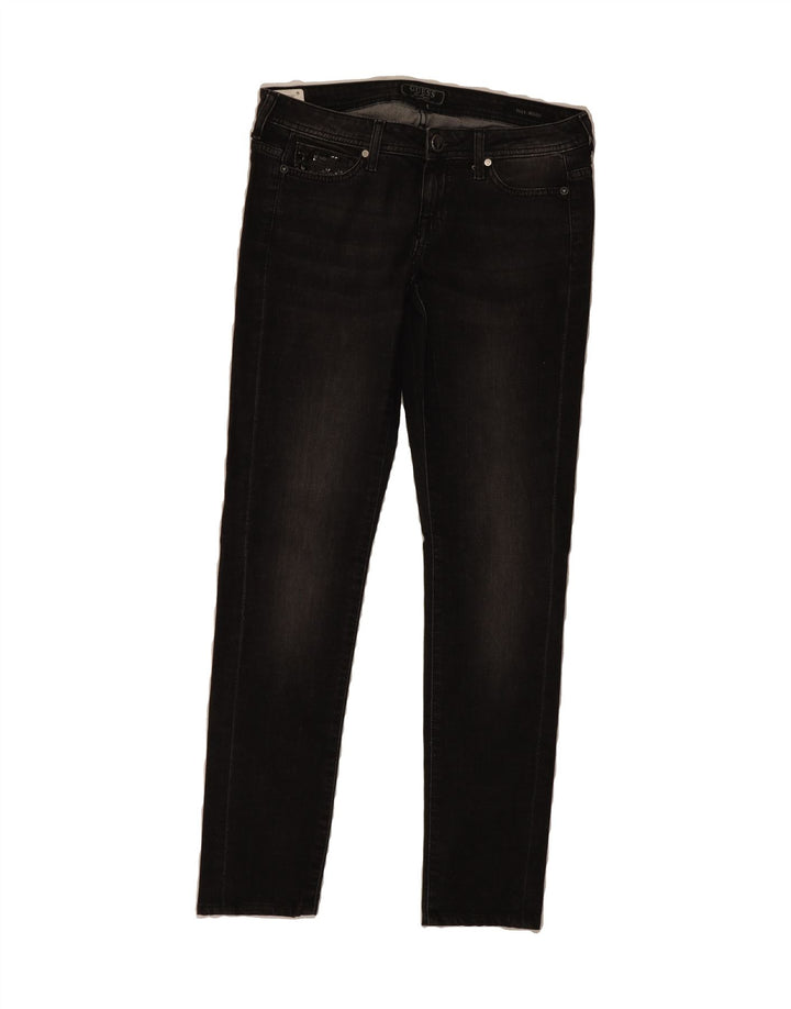 GUESS Womens Foxy Skinny Jeans W30 L30 Black Vintage Guess and Second-Hand Guess from Messina Hembry 