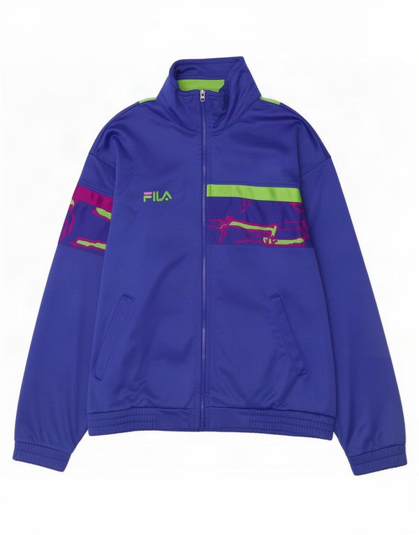 Gornja jakna trenirke Fila Boys 11-12 Years Blue Colourblock Triacetate