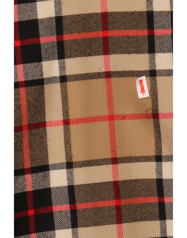 VINTAGE ženska suknja na preklop W38 XL bež karirano