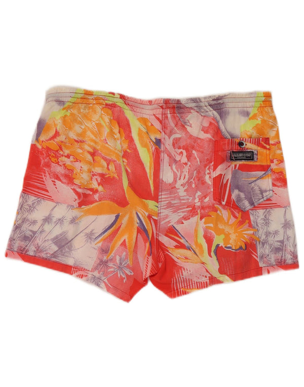 ALLEN COX Muške kratke kupaće hlače s grafičkim motivima, velike crvene havajske