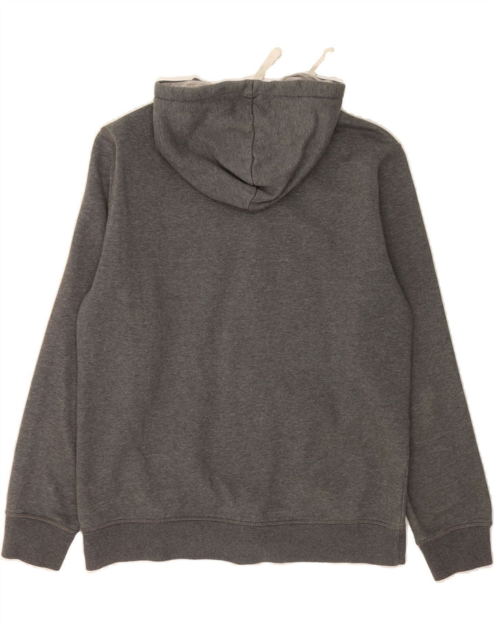REEBOK Mens Zip Hoodie Sweater Medium Grey Cotton Vintage Reebok and Second-Hand Reebok from Messina Hembry 